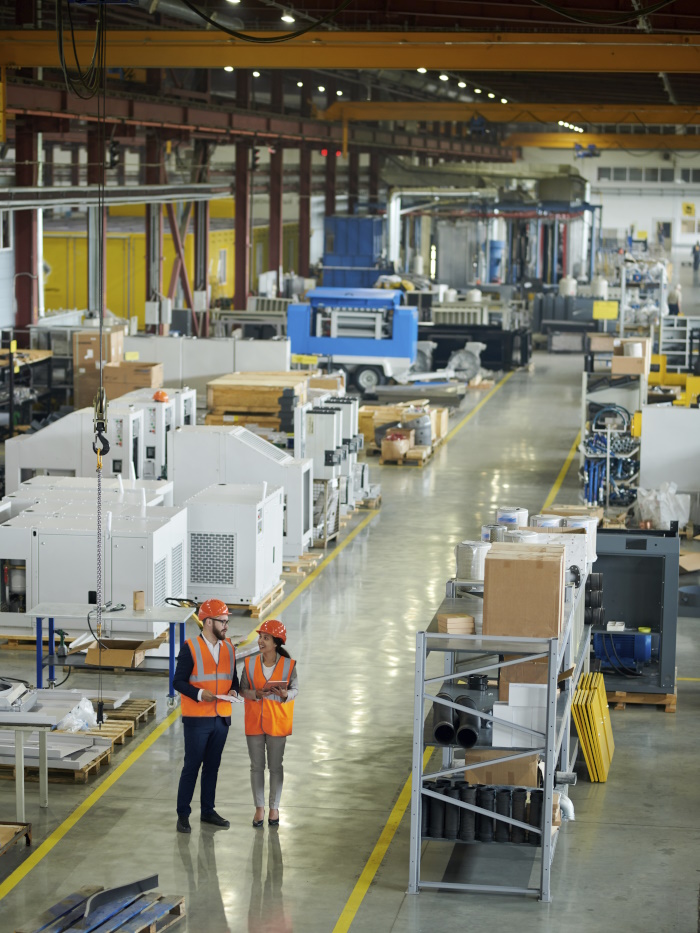 Photo of a factory floor.