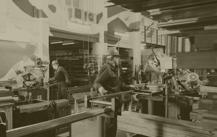 Photo of a factory floor.