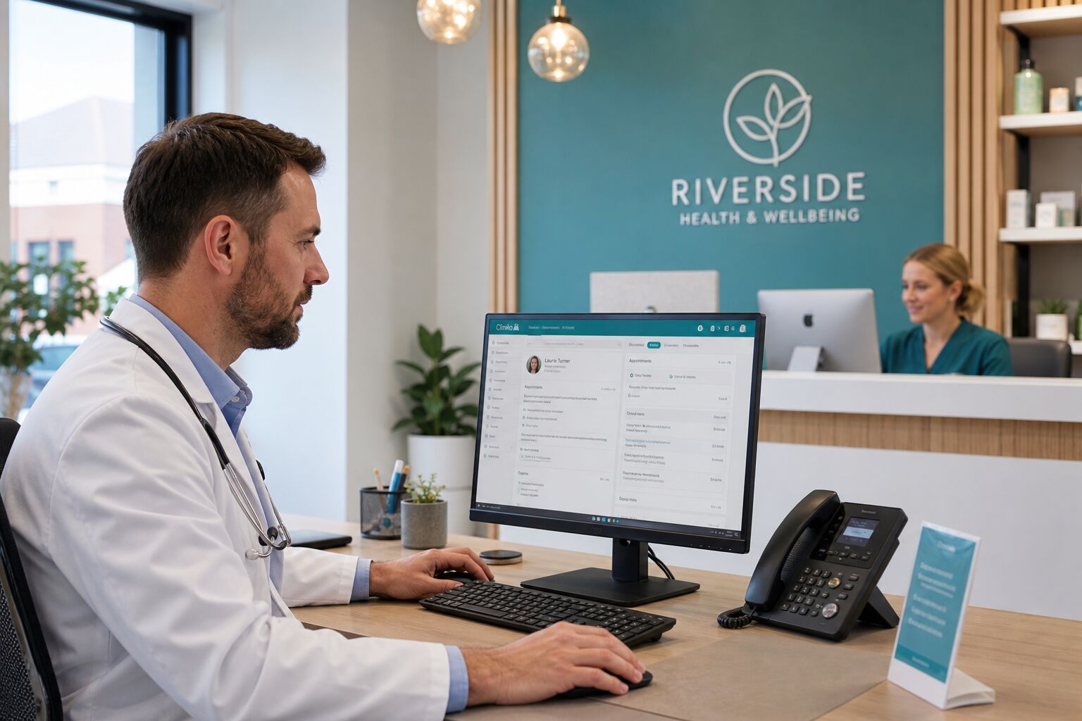 BSPOKE team working with a healthcare provider on patient management software