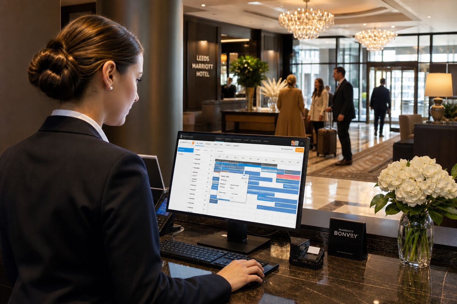 BSPOKE team working with a hospitality client on booking software