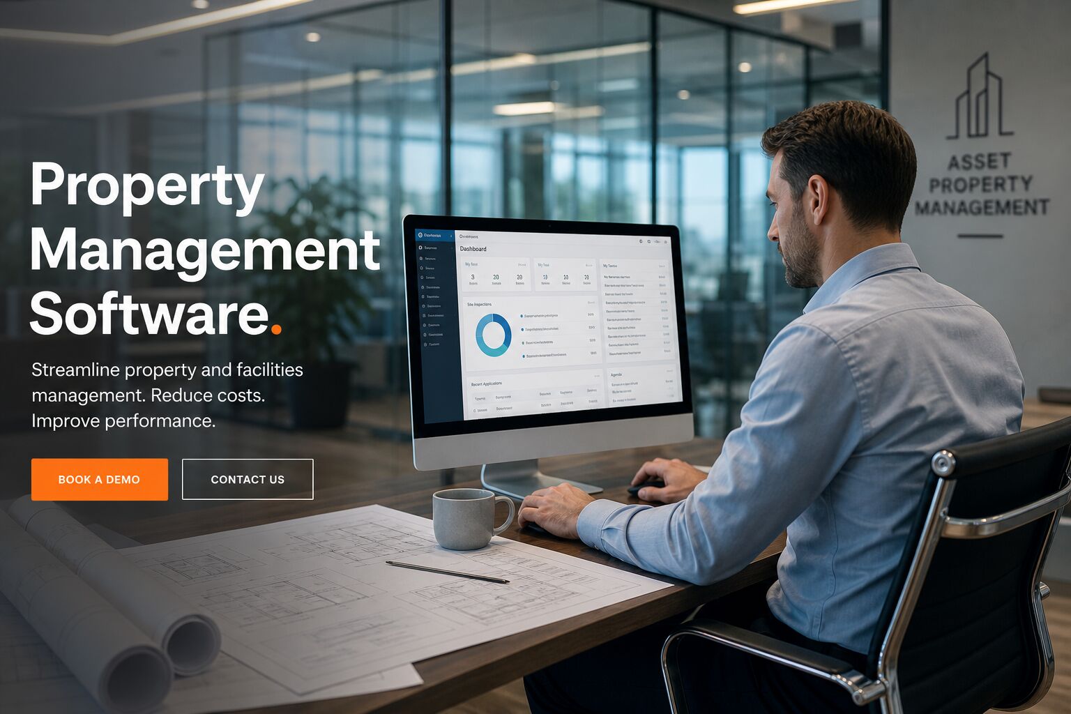 BSPOKE team working with a property manager on facilities software